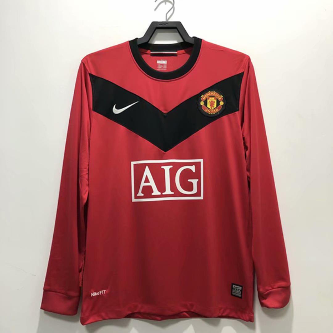 AAA Quality Manchester Utd 09/10 Home Long Soccer Jersey